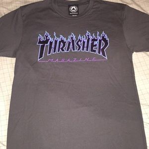 Vaporwave Flames Thrasher T-Shirt